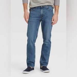 Straight Fit Jeans - Goodfellow & Co - Medium Vintage Denim Wash - 36x30 - new